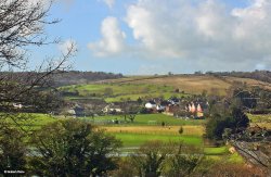 Stour Valley Winter, Dorset. Wallpaper