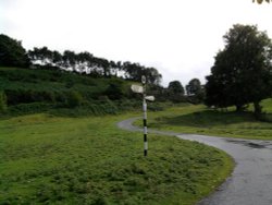 At the crossroads Hutton Le Hole, North Yorks Wallpaper