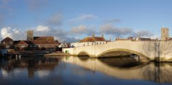 Wareham bridge, panoramic Wallpaper