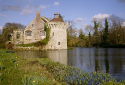 Castle and Moat Wallpaper