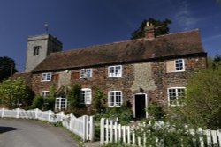 Church Cottages Wallpaper