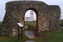 Lighthouse at Hunstanton. Wallpaper