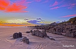 Coombesgate Beach, Woolacombe, Devon. Wallpaper