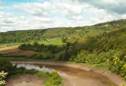 Lancaut peninsular, River Wye, Chepstow. Wallpaper