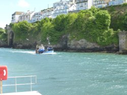 Fishing boat entering Looe Harbour, May 14 Wallpaper