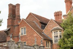 Greys Court, South facade of the main House Wallpaper