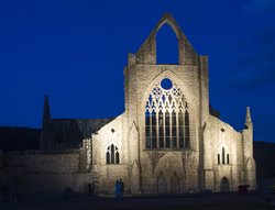 Floodlights on the Abbey, Tintern. Wallpaper