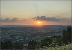 Sunset over the Brecon Beacons, From the Kymin. Wallpaper