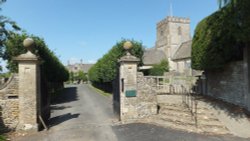 Gt. Rissington Church near Bourton on the Water Wallpaper