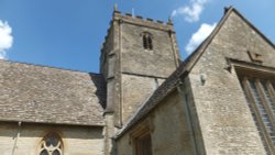 Great Rissington Church near Bourton on the Water. Wallpaper