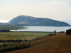 View of Brean Down, from Uphill Wallpaper