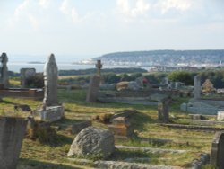 Graveyard, St Nicholas' Church, Uphill Wallpaper