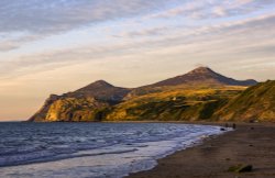 The Rivals at Sunset from Nefyn Beach Wallpaper