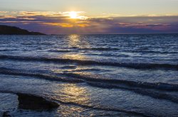 Sunset from Nefyn Beach Wallpaper