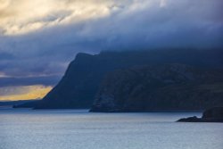 Brooding Clouds over The Rivals NE of Nefyn Wallpaper