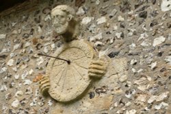 Sun-Dial on St Mary the Virgin Church, North Stoke Wallpaper