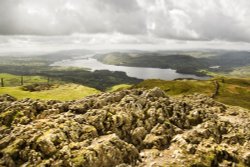 Windermere from the top of Wansfell Wallpaper