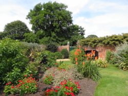 The walled graden of Felbrigg Hall in the village of Felbrigg Norfolk Wallpaper