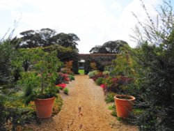 The walled graden at Felbrigg Hall in the village of Felbrigg Norfolk Wallpaper