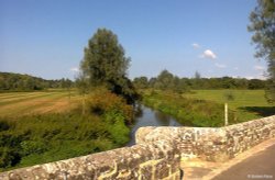 Stour Valley Summer, Spetisbury. Wallpaper