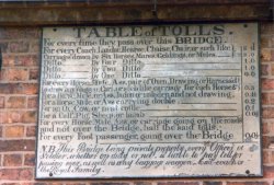 Ironbridge, list of tolls for crossing the bridge Wallpaper