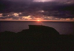 Sunset over Castle Rock Wallpaper