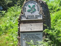 Stoke Pero National Trust sign Wallpaper