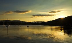 Sunset at Waterhead Ambleside 1