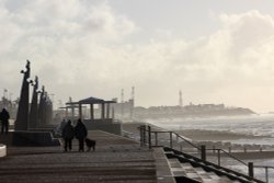 Cleveleys promenade, Lancashire Wallpaper