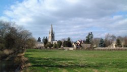 St Andrew's Church and  West Deeping Mill