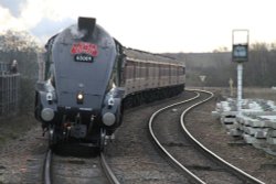 To a Steam Train Approaching Kettering Station Wallpaper