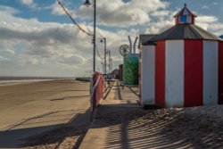 Mablethorpe Beach Hut Wallpaper