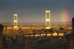 Late Evening Sun, Chepstow. Wallpaper