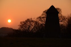 The Old Mill At Sunset Wallpaper