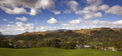 Sweden Bridge Lane to Loughrigg Wallpaper