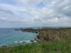 Cliffs Near Newquay, Cornwall Wallpaper