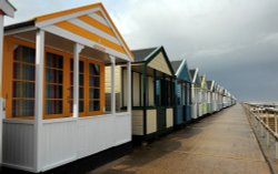 Beach Huts Wallpaper