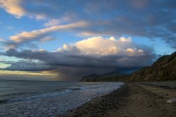 Storm at Sea near Nefyn, Wales Wallpaper