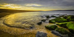 SUNRISE AT THE SHINGLEBANK,MILFORD ON SEA Wallpaper