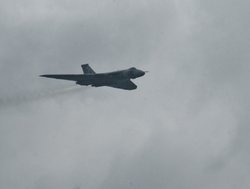 Avro Vulcan over RAF Menwith Hill, Harrogate Wallpaper