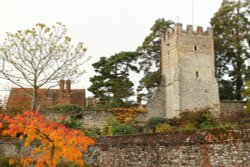 Greys Court Gardens in Autumn Wallpaper