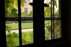 Greys Court House viewed from window of the Cromwellian Stables Wallpaper