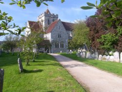 St.Blaise's Church Boxgrove. Wallpaper