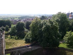 View from The Keep at Arundel Castle. Wallpaper
