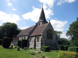 All Saints Church, East Stratton, Hampshire, Summer 2015 Wallpaper