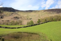 Picturesque countryside at Borrowdale Wallpaper