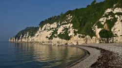 Shingle and Cliff, Beer, Devon Wallpaper