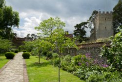 Walled Gardens at Greys Court Wallpaper