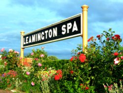 Traditional GWR Railway Platform Sign at Royal Leamington Spa Station Wallpaper