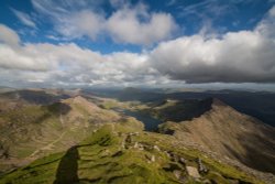 Snowdon Horseshoe Panorama Wallpaper